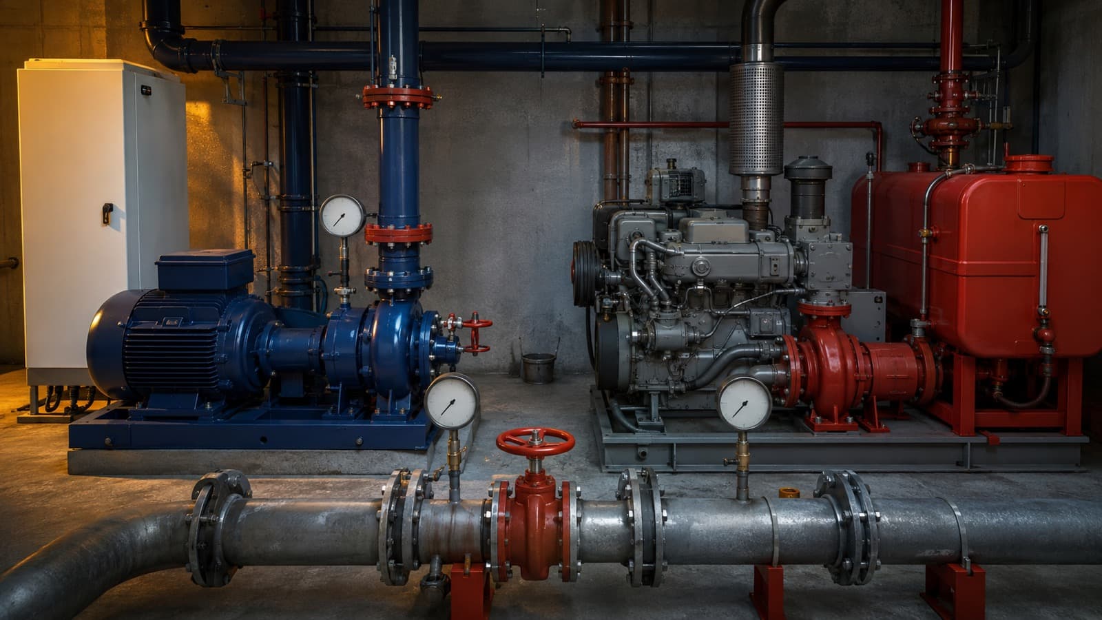 Elektrikli ve Dizel Yangın Pompası Arasındaki Fark — kapak görseli