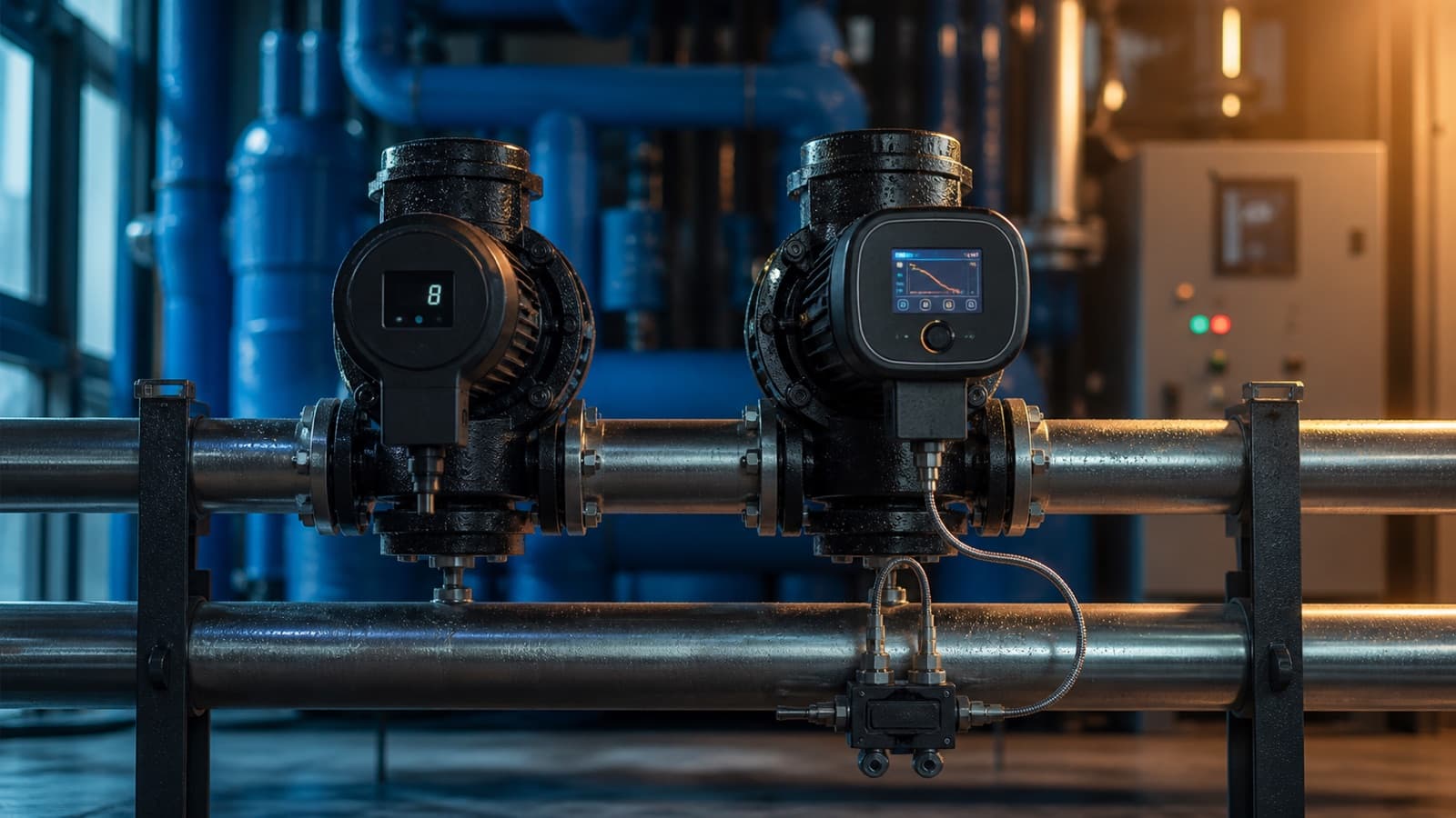 Grundfos MAGNA1 mi MAGNA3 mü? Kontrol, Sensör ve Enerji Karşılaştırması — Vekron Mekanik teknik rehber kapak görseli