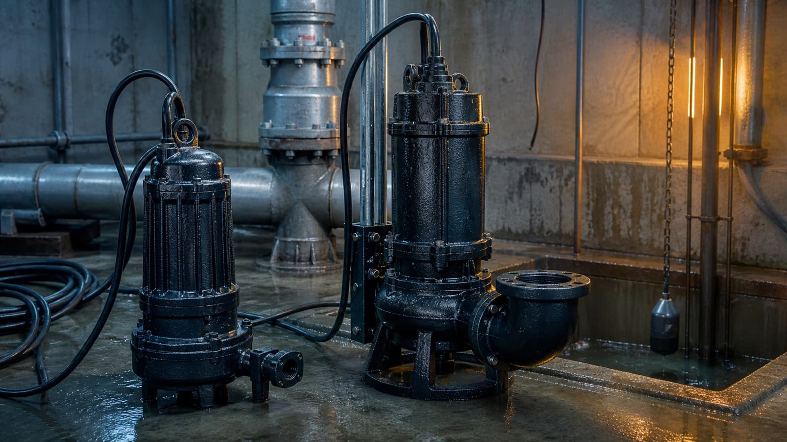 Grundfos SEG ve SE Atık Su Pompaları Arasındaki Farklar: Çark Tipi, Hat Çapı ve Çukur Hacmi Kararı — Vekron Mekanik teknik rehber kapak görseli