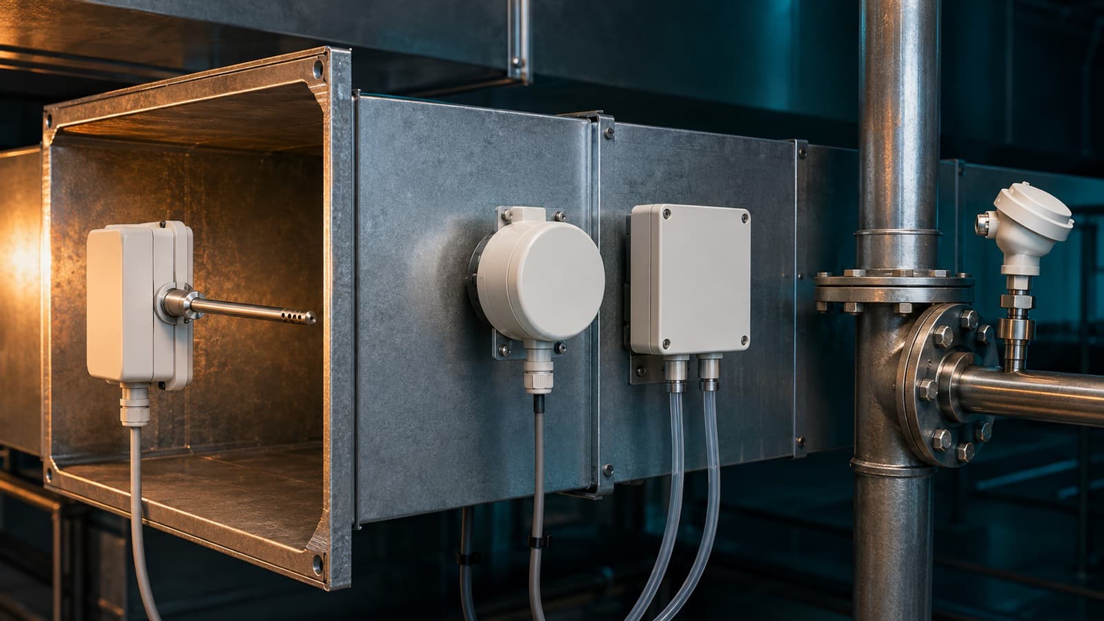 HVAC Sisteminde Sensörler Nerelerde Kullanılır? — Vekron Mekanik teknik rehber kapak görseli